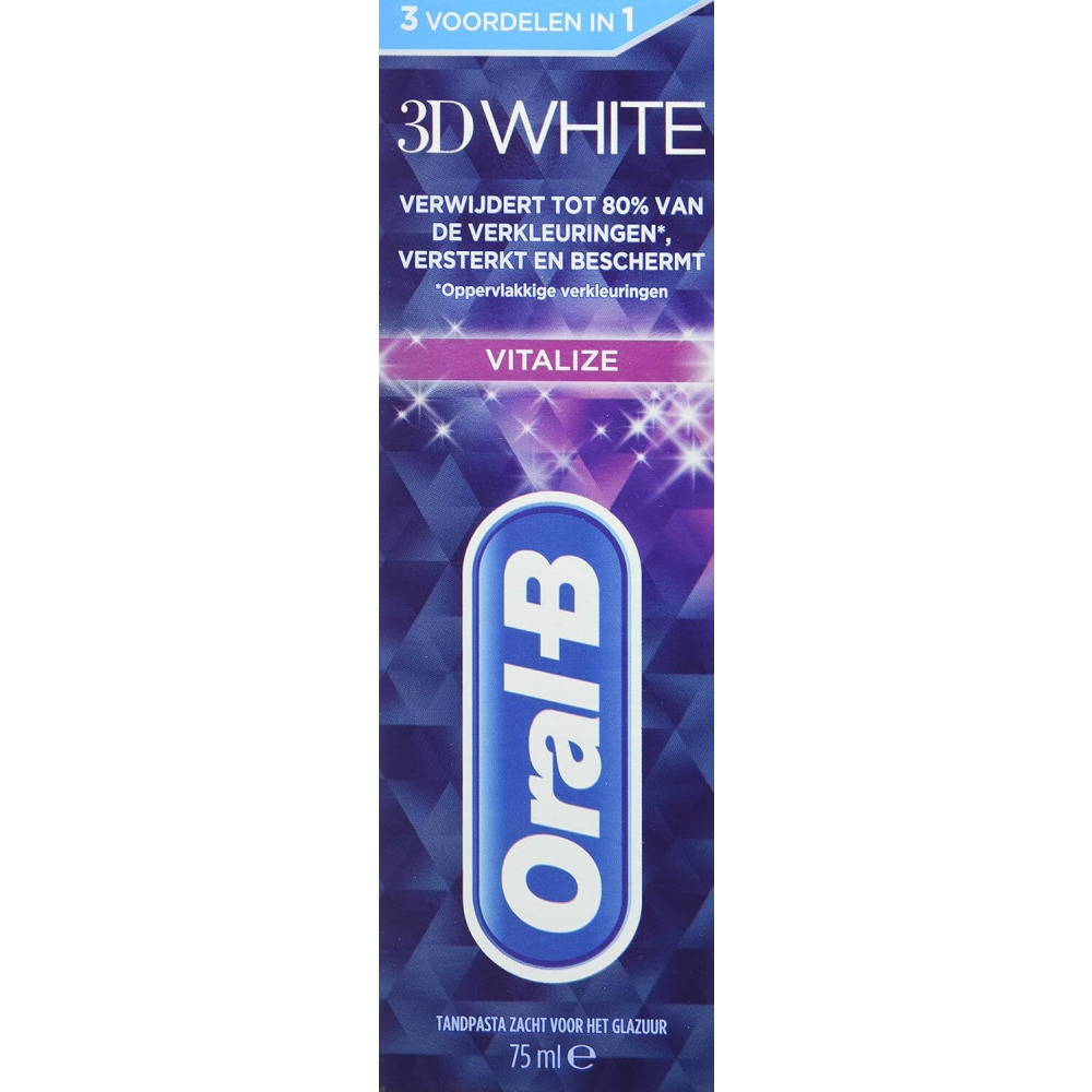Oral-B, Manual 3D White Vitalize Toothpaste, 75ml - 2