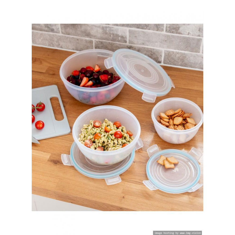 مشبك خلط ووعاء مغلق من أديس مجموعة من 3 قطع - 2