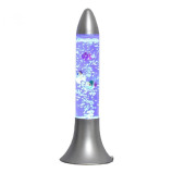 Aqua Bubble Tube Lamp - Rocket Shaped Color Changing LED Artificial Aquarium with Colorful Fish Sensory Visual with Calming Anti-Anxiety Effect (14. - 1 miniature