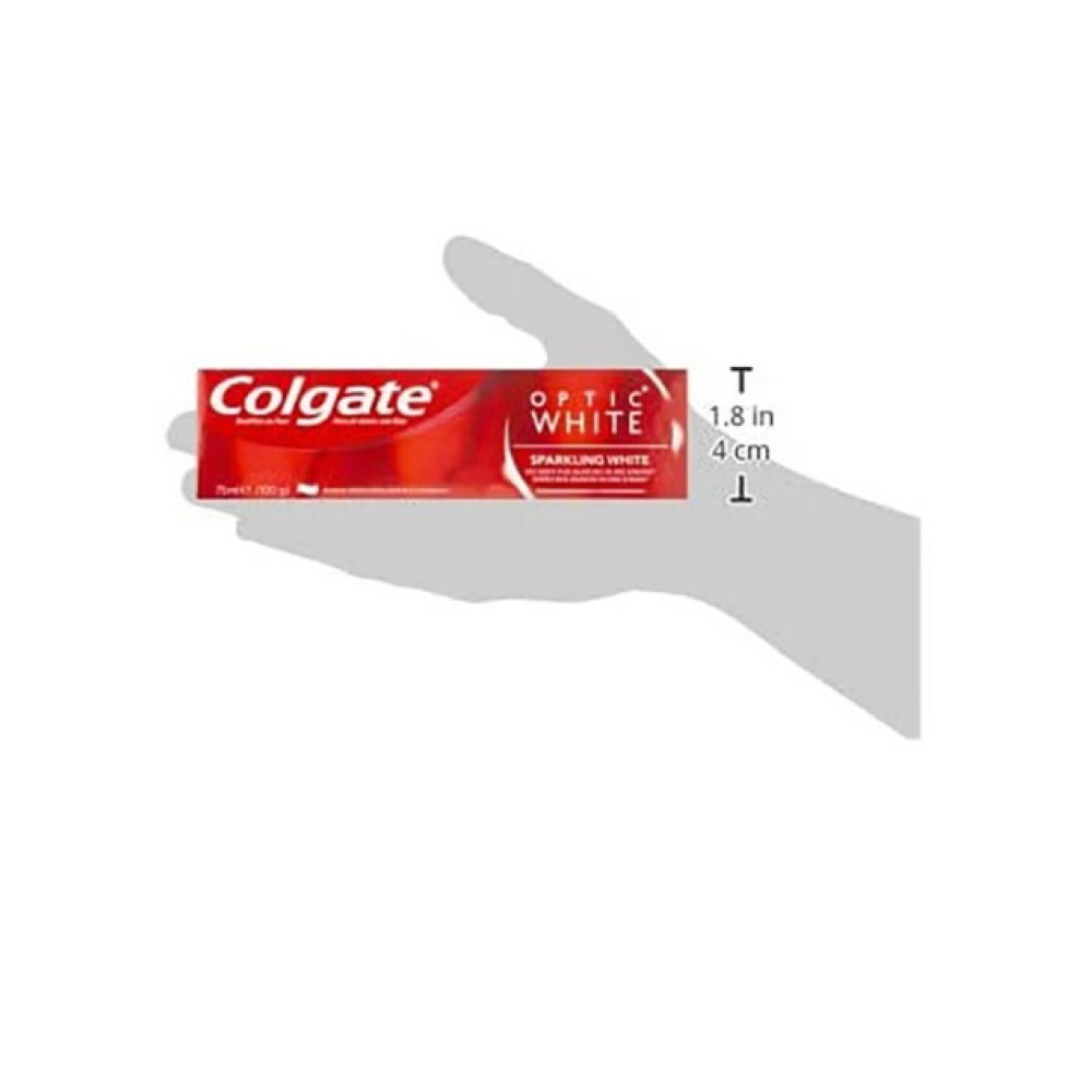 Toothpaste, Colgate, Optic white, Spakling white, 75 ml - 7