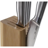 Joseph Joseph Elevate Steel Knives Bamboo 5pc Block - 5 miniature