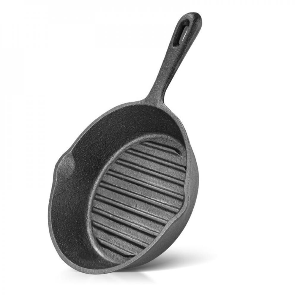 Fissman Grill Pan Black Cast Iron 18x4.4cm - 1
