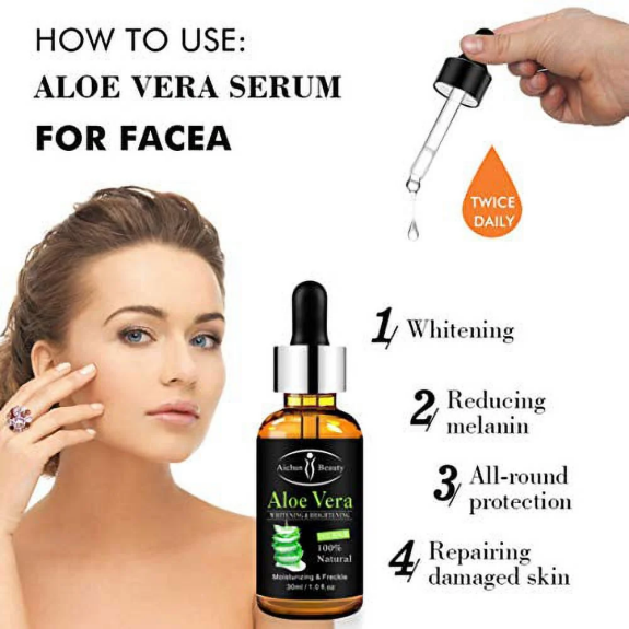 Buy Aichun Beauty Aloe Vera Whitening & Brightening Face Serum Hydrating,  Soothing, and Skin Lightening 30ml in Dubai, UAE | WEE (00130079)