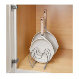 Interdesign 48680es Stainless Steel Classico Cookware Organizer, Silver - 3 miniature