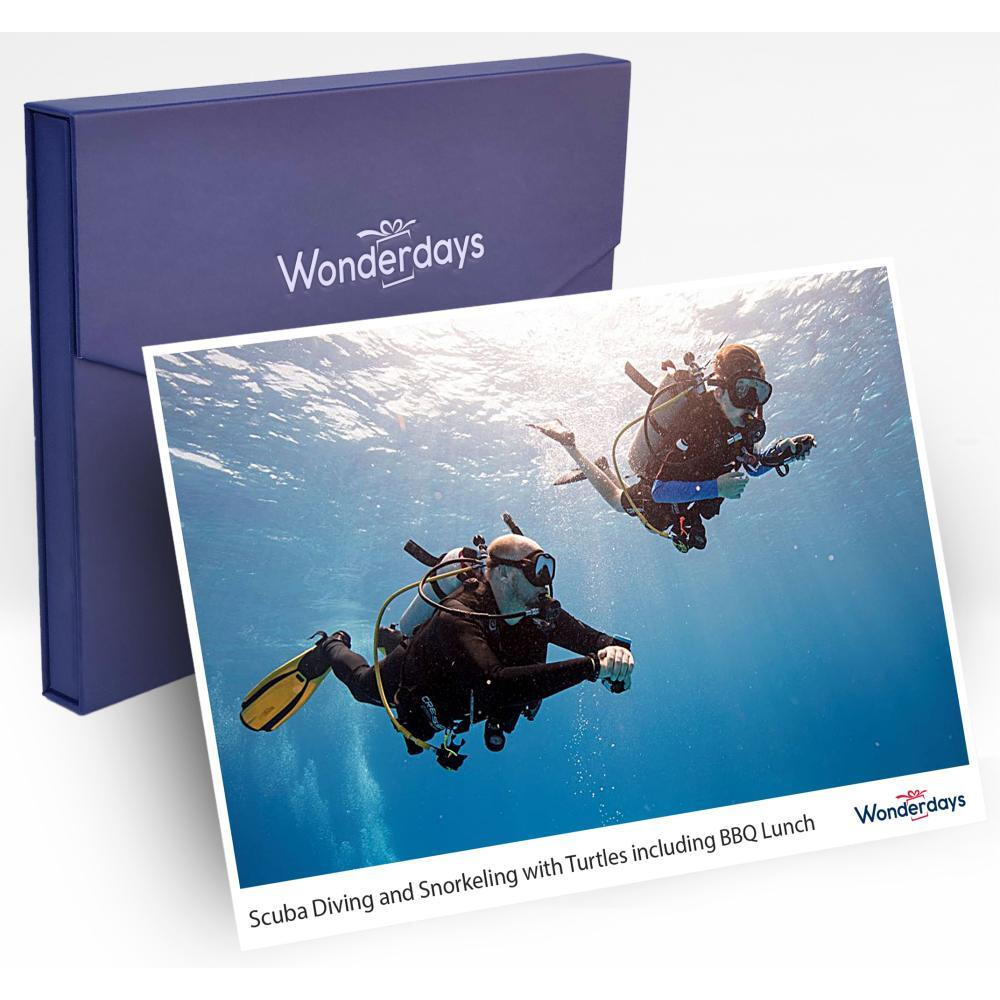 Wonderdays Premium Gift Box - Scuba Diving and Snorkeling with Turtles including BBQ Lunch - Unique gift for christmas, birthdays and any other occasi - 1