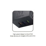 Marvers MS TC3112 International Универсальный Дорожный Адаптер 3 USB Порта С 6A Быстрой Зарядкой Черный - 5 miniature