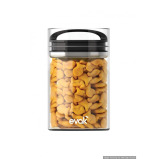 Evak Black Gloss Round Storage Container with Compact Handle Medium - 3 miniature