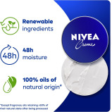 NIVEA Moisturising Cream, Universal All Pourpose Moisturizer for Face Body Hands, Tin 400ml - 2 miniature