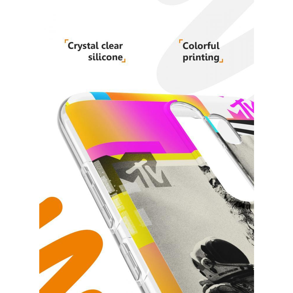 for Redmi Note 8 Pro Case, Shockproof Protective Phone Case for Redmi Note 8 Pro, with MTV Spaceman Pattern - 4