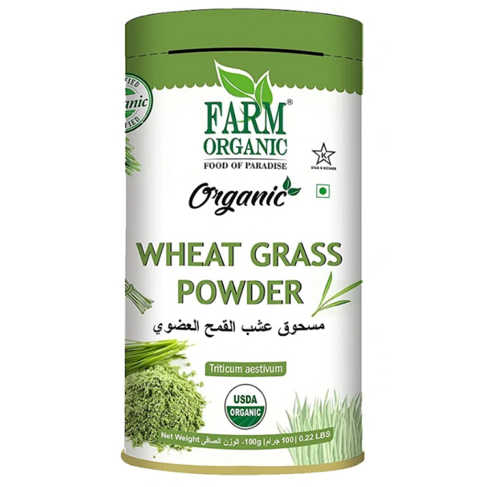 Farm Organic Wheatgrass Powder 100 g - 1