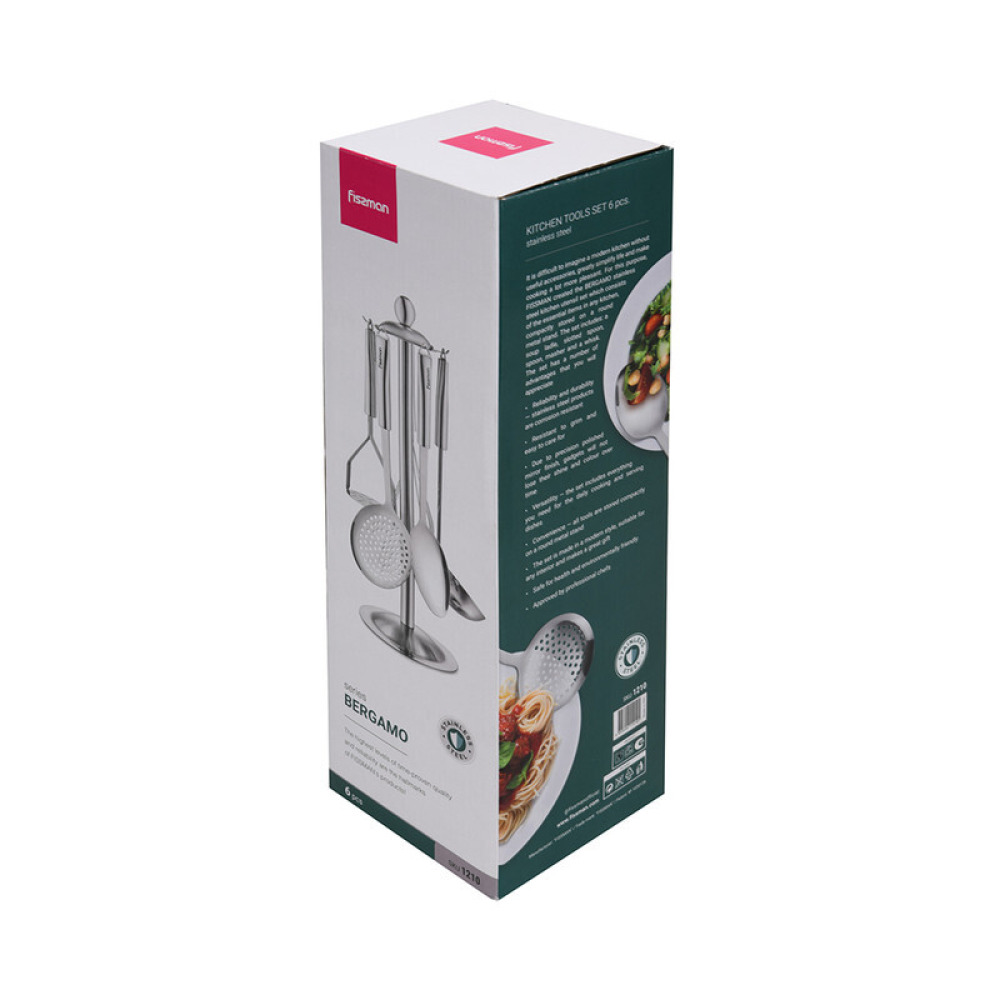 Fissman 6-Piece Kitchen Tools Set Bergamo Stainless Steel - 5