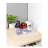 صندوق تخزين منظم من كي واي، متوسط الحجم شفاف - 1 miniature