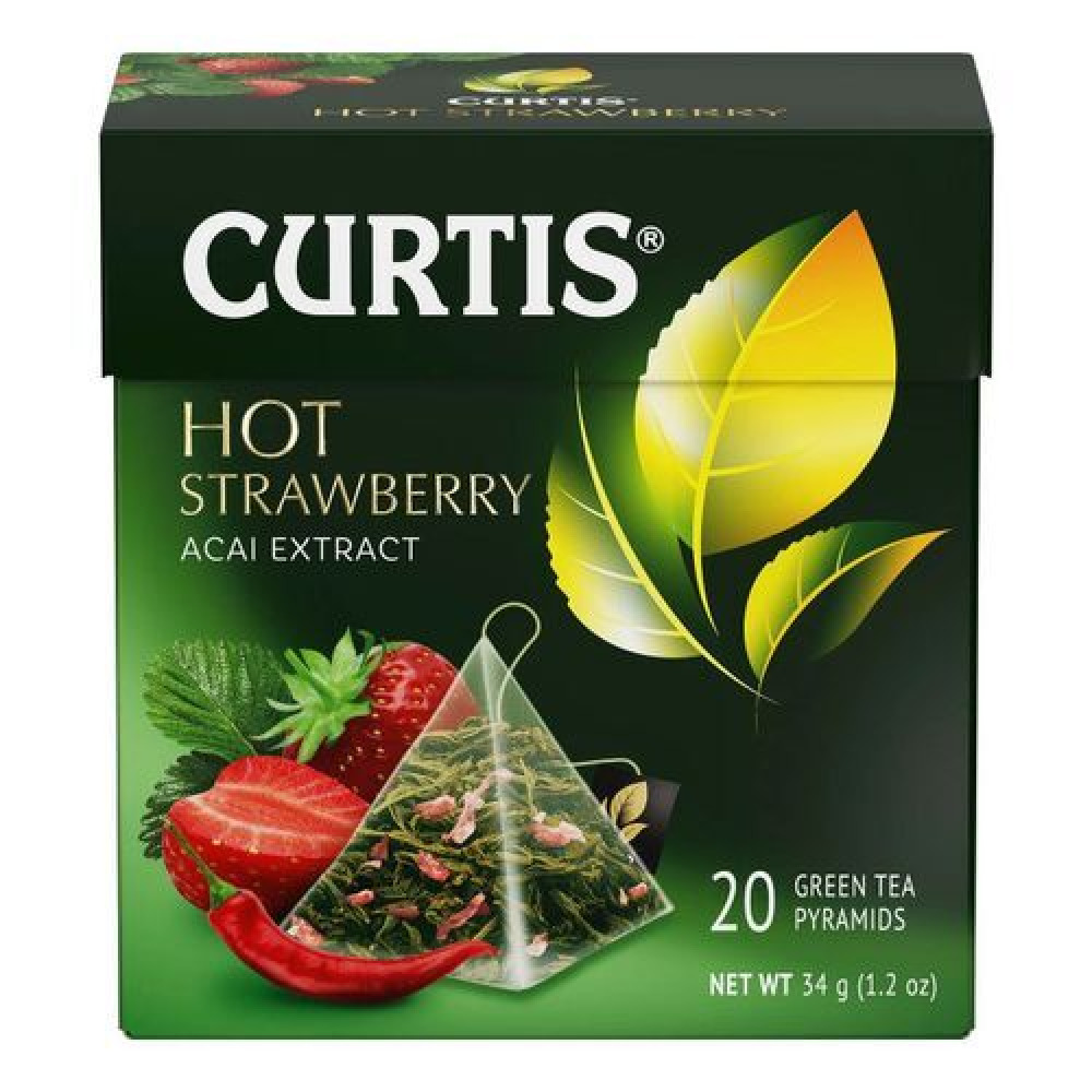 Curtis Hot Strawberry tea in pyramids - 1