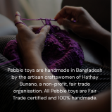 Plush Toy Pebble, Monster Rattle - 2 miniature