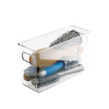 Idesign Linus StorageOrganiser Box With Handles, Made Of Plastic, Clear, Large - 3 miniature