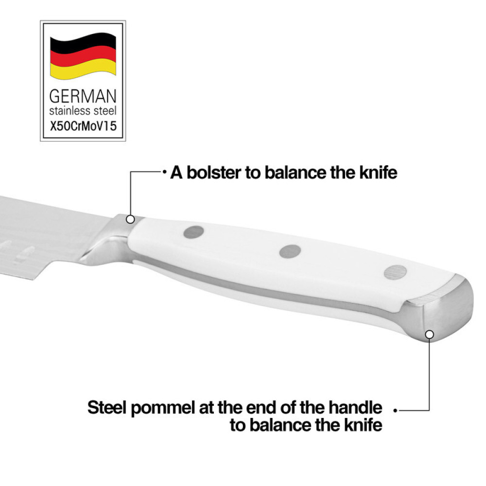 Fissman 5'' Santoku Knife Bonn Stainless Steel - 3