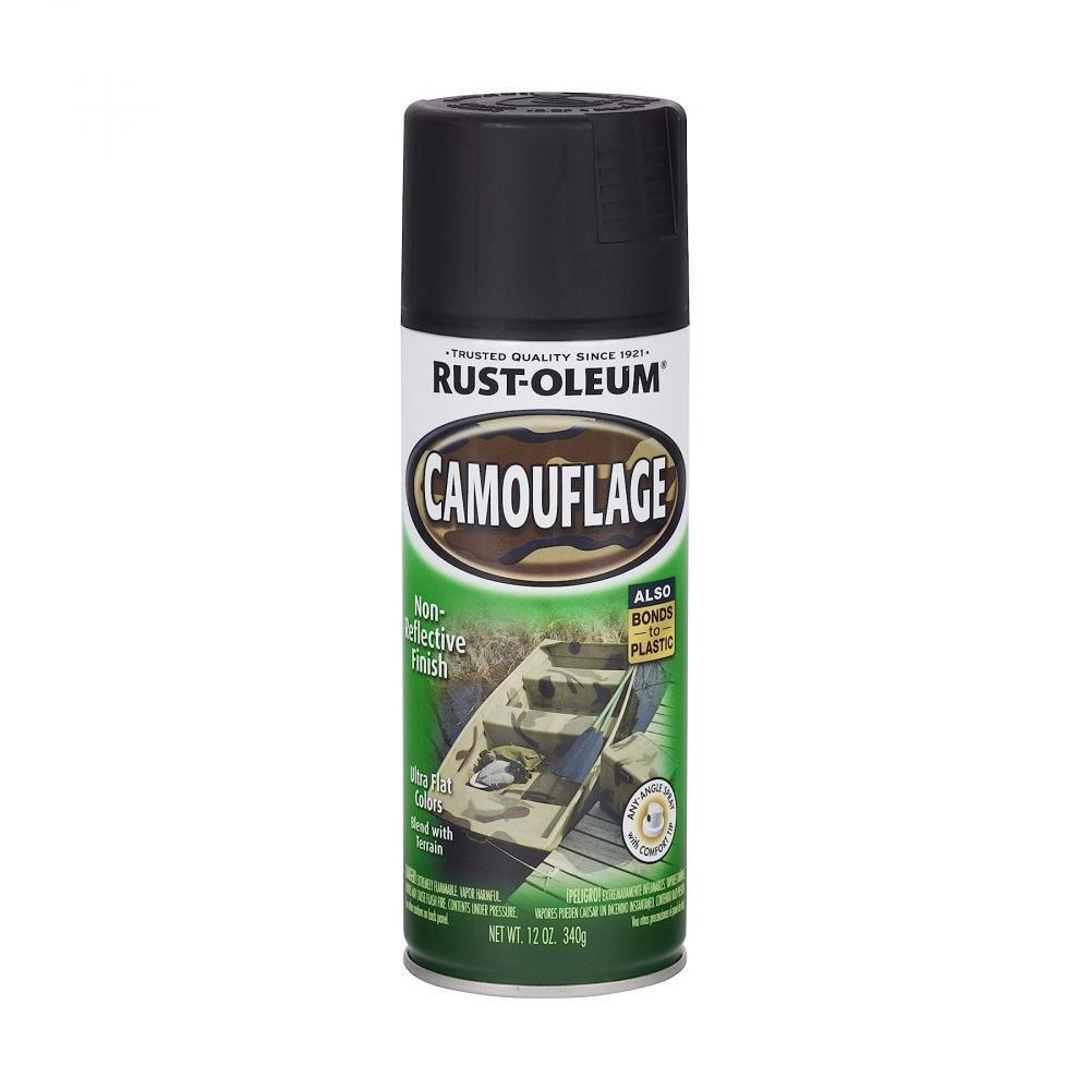 Rust-Oleum Camouflage Spray Black 12 Oz. - 1