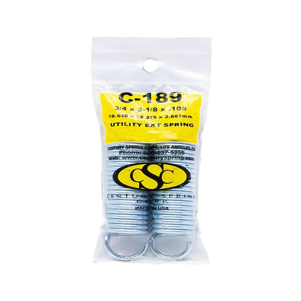 Utility Extension Spring Pack of 2 - 19.050 x 79.375 x 2.667 mm - 1