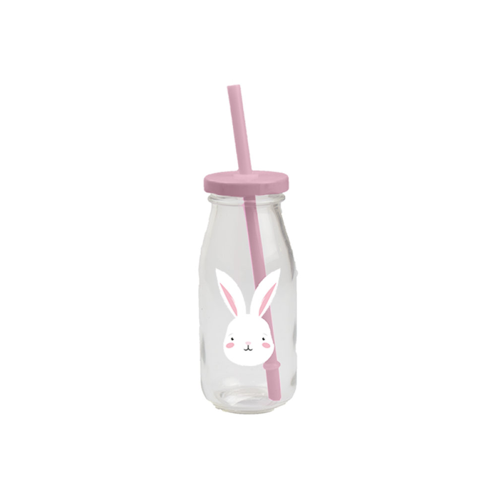 Gems Easter Milk Bottle \& Straw Assorted, 1 Piece - 2