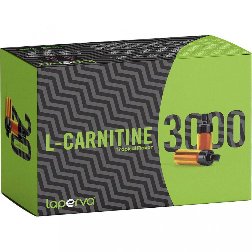 Laperva / L-Carnitine 3000, Tropical, Dietary supplement, 20 vials - 1