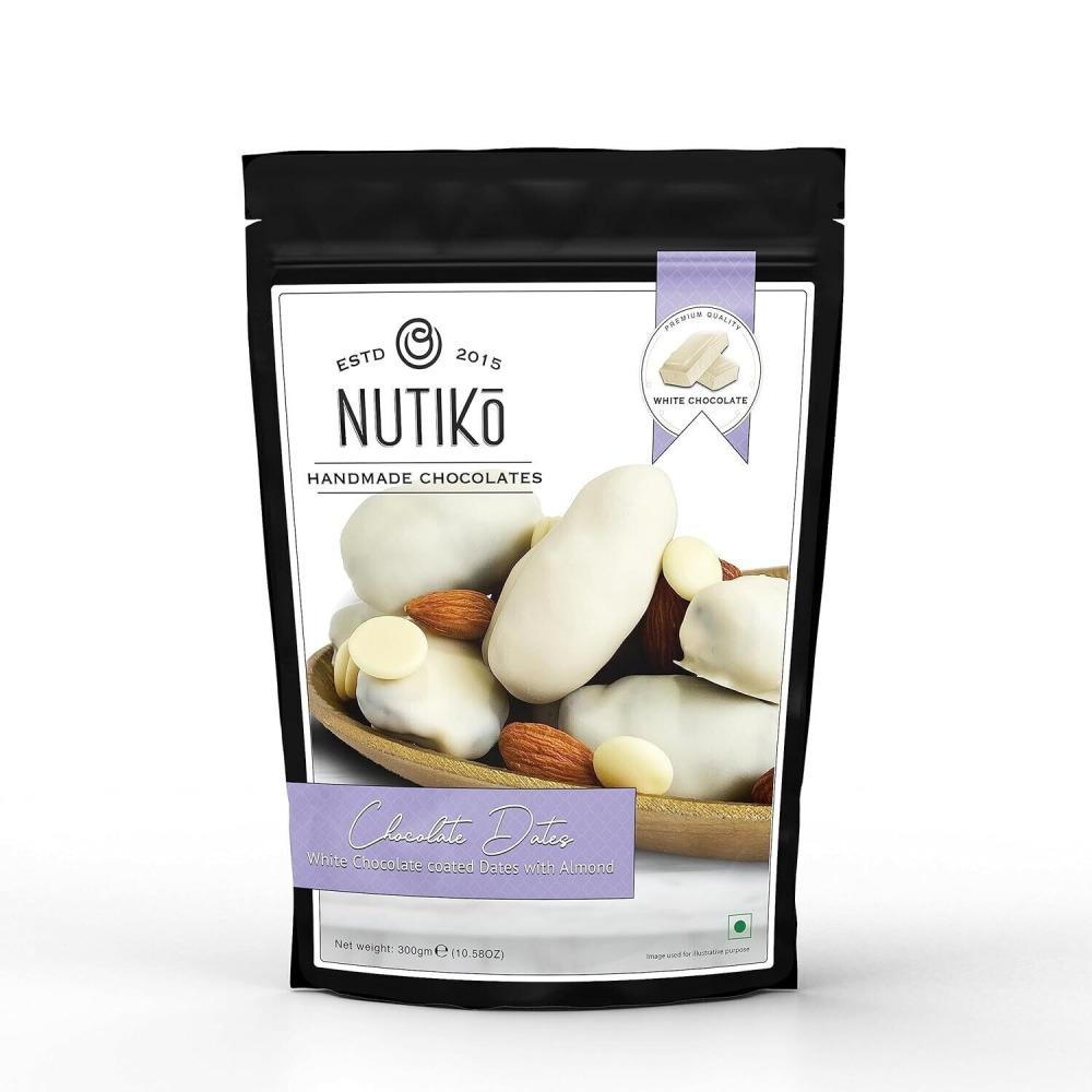 Nutiko White Chocolate Coated Dates With Almond - 1