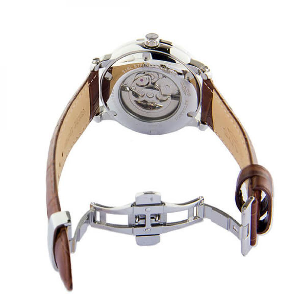 BLADE Volare Blue 3592G1SBO SS \& Leather Automatic Men's Watch - 3