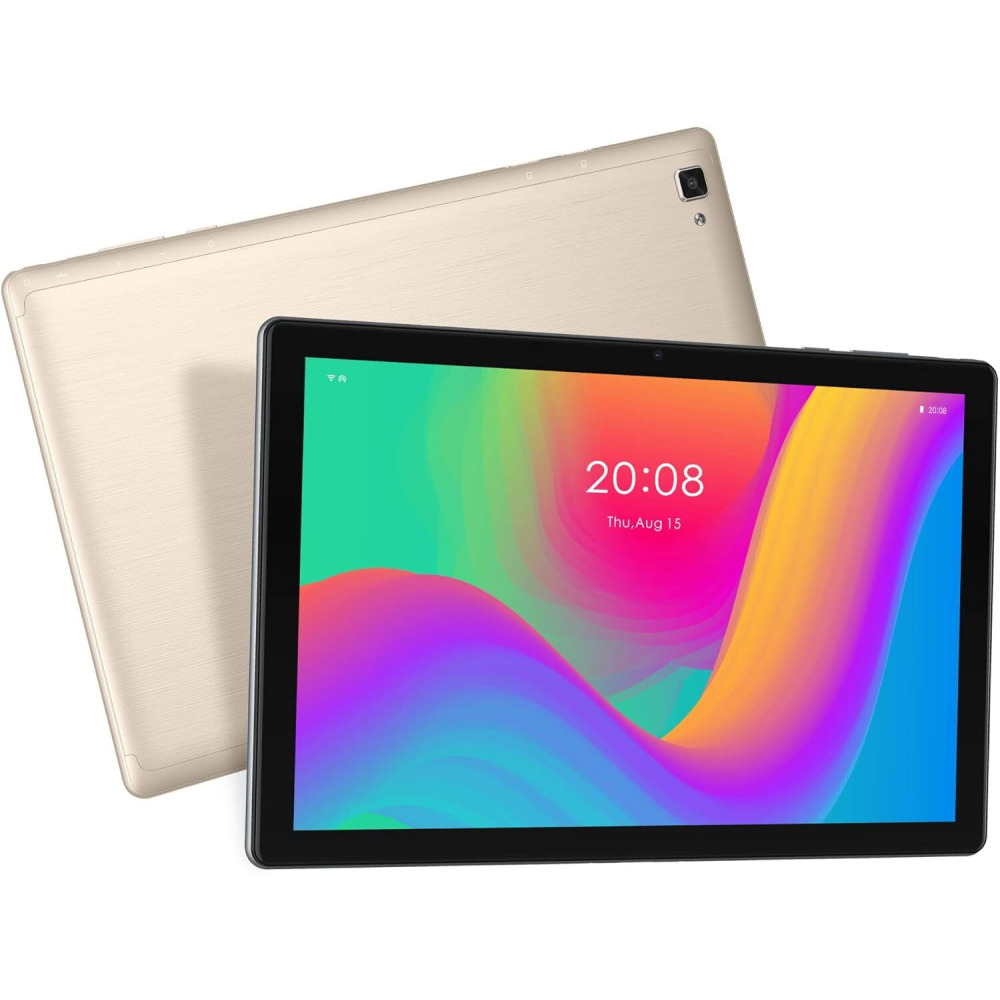 BRAVE 10 Inch BTSL1 IPS Tablet, Octa Core, 4GB RAM, 64GB ROM, 4G, 6000 mAh with Keyboard, Cover and Headset, Gold - 1