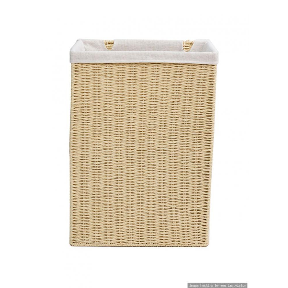 Homesmiths Large Laundry Hamper Natural with Liner 40 x 30 x 55 cm - 5