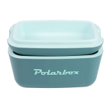 صندوق تبريد كلاسيكي من بولار بوكس سعة 20 لتر مع حزام جلدي، ثلج صلب معزول حراريًا للشاطئ والنزهات وغطاء قابل للتحويل، لون بيج/زيتوني PB-9312، أزرق - بح - 4 miniature