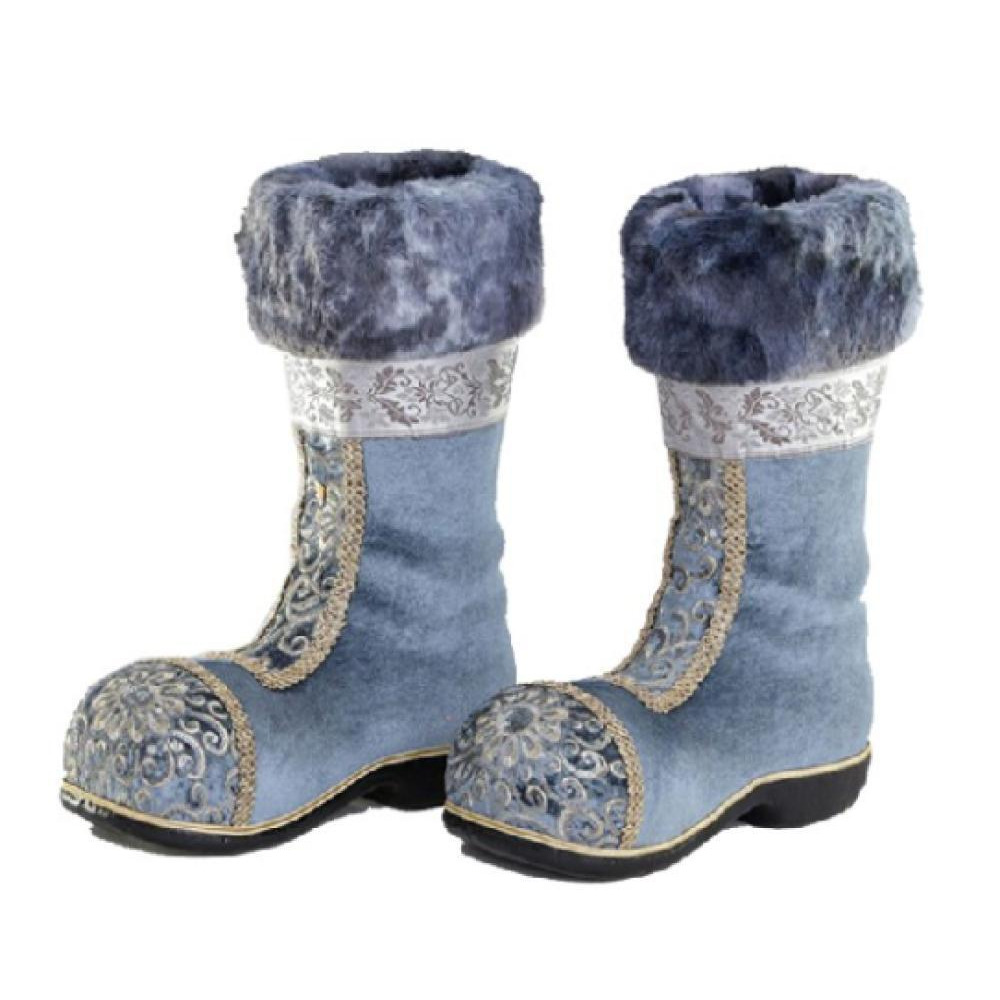 Swift 38cm Fabric Boot X2 Ornament Blue - 1