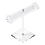 Homesmiths Vanity Acrylic T-Shaped Necklace Display Stand Clear - 1 miniature