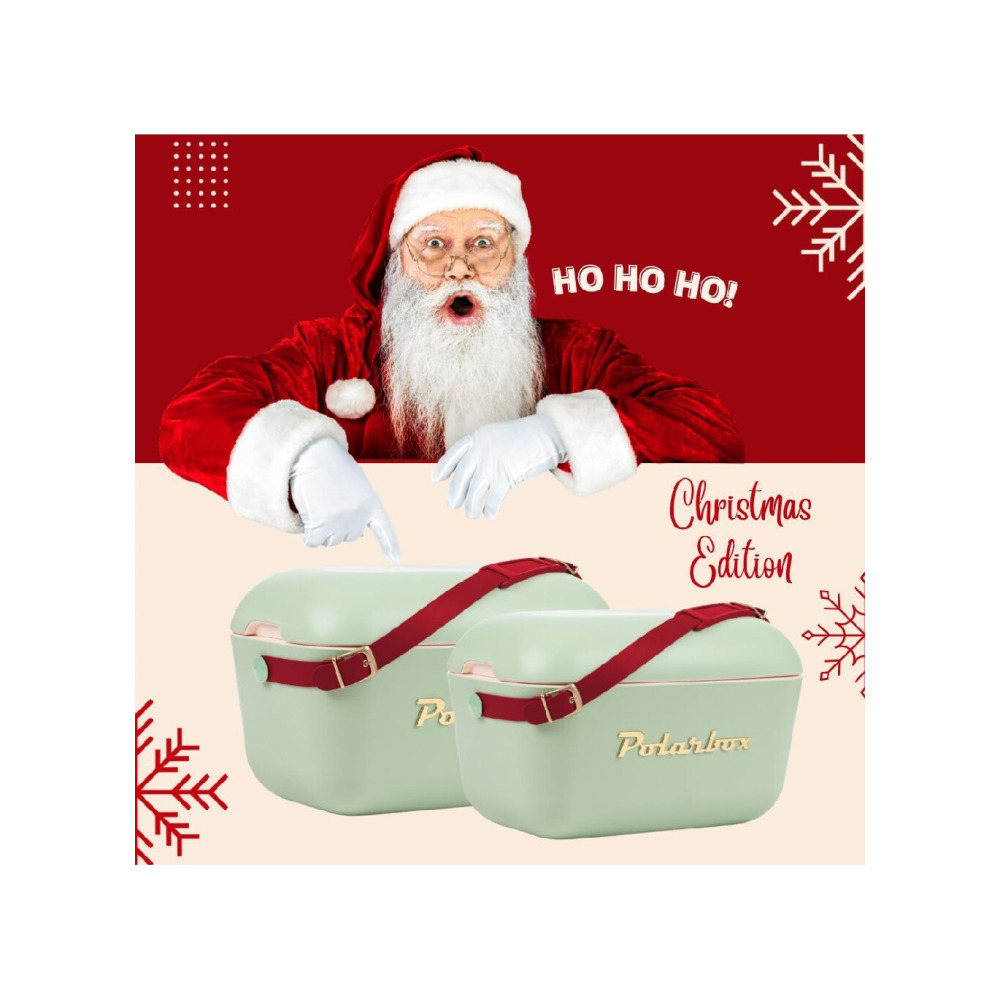 Polarbox 20 Liters Christmas Cooler Box Olive - GreenIce Box for Beach, Picnic \& Party  Convertible Lid  Lunch Box  thermal cooler box  Ice Coole - 4