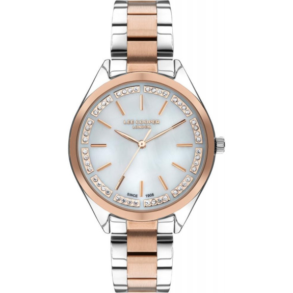 ساعة لي كوبر للنساء انالوج بعقارب مينا ابيض LC07497.520.3