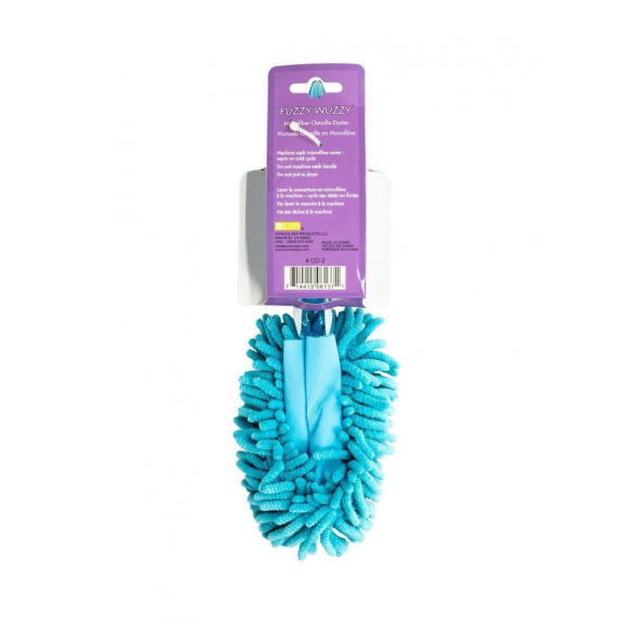 Fuzzy Wuzzy Microfiber Pink/White Blind Duster/Cleaner 8.5\" NEW