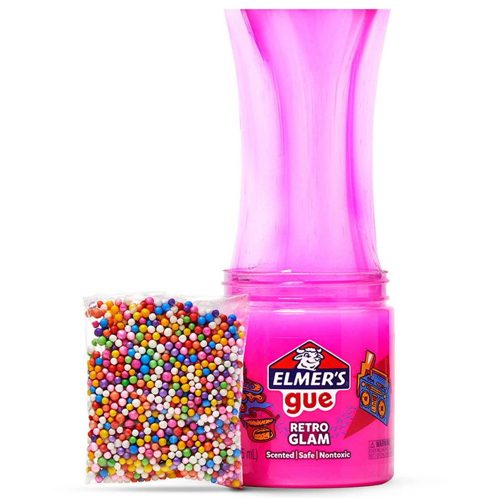 Slime Elmer's Retro Glam Premade Gue 236.5 مل وردي - 2