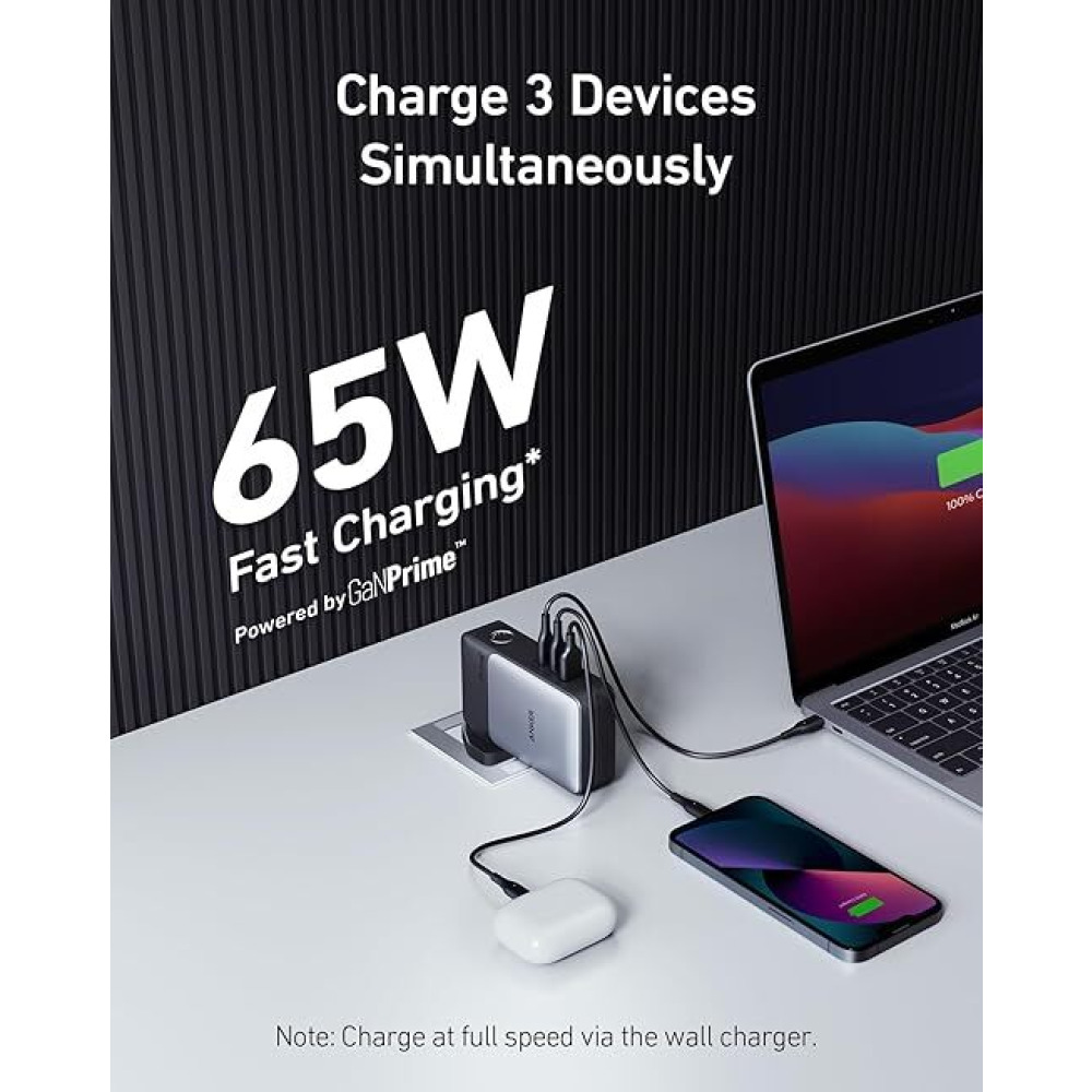 Anker, Power bank Prime 733, 10000mAh, 30W, USB-C, Black - 3