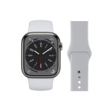 Perfii Solid Silicone Replacement Band for Apple Watch 49, 45, 44, 42 mm Series Ultra 8/7/6/5/4 SE - 1 miniature