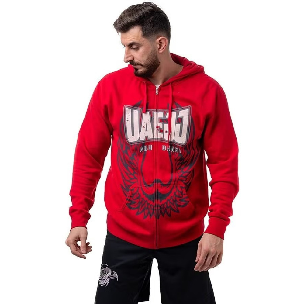 Толстовка ОАЭ Jiu-Jitsu Falcon WING, КРАСНАЯ, размер М - 3