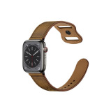 Perfii Infinity Solid Leather Replacement Band For Apple Watch 41, 40, 38 mm Series 8/7/6/5/4 SE - 3 miniature