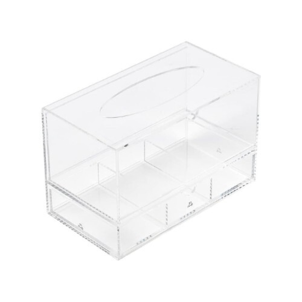 Акриловая Коробка Для Салфеток Homesmiths Vanity, ПРОЗРАЧНАЯ, 23,5 X 24,3 X 16 см - 2