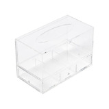 Акриловая Коробка Для Салфеток Homesmiths Vanity, ПРОЗРАЧНАЯ, 23,5 X 24,3 X 16 см - 2 miniature