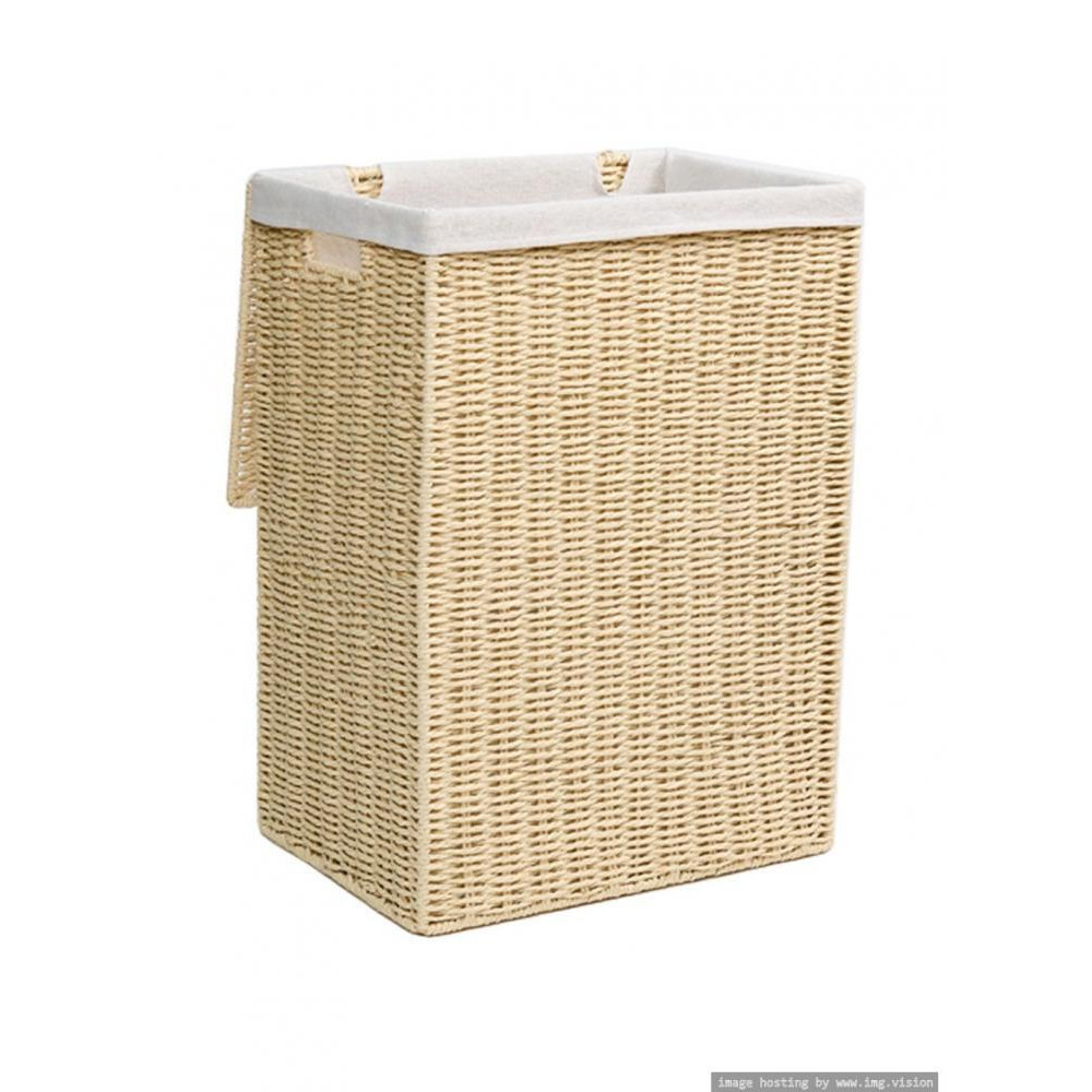Homesmiths Large Laundry Hamper Natural with Liner 40 x 30 x 55 cm - 3