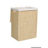 Homesmiths Large Laundry Hamper Natural with Liner 40 x 30 x 55 cm - 3 miniature