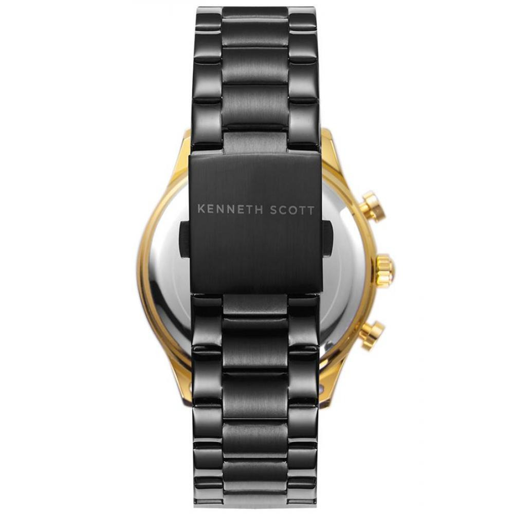 Kenneth Scott Men's Black Dial Chronograph Watch - K22105-GBBB - 3