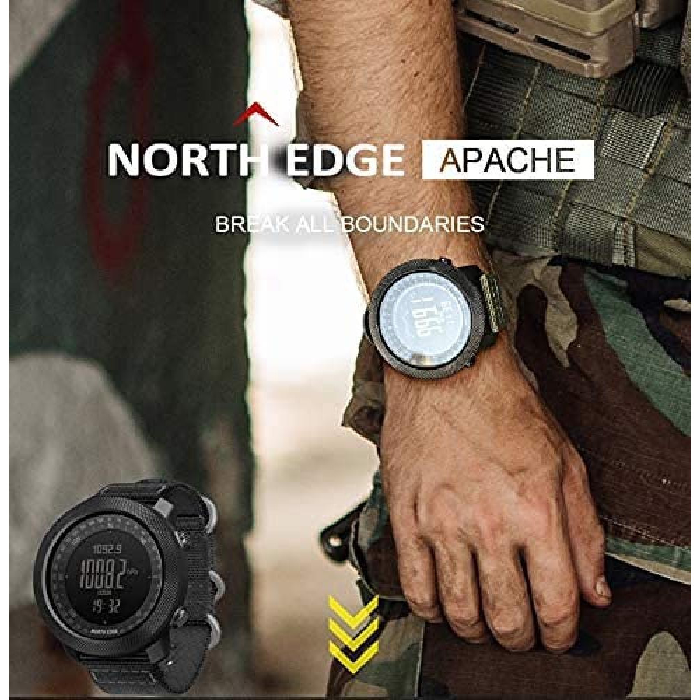 eOnz \/ Smartwatch, North Edge, Apache 2, Black, Sports, Waterproof 50 m - 2