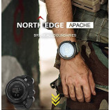 eOnz \/ Smartwatch, North Edge, Apache 2, Black, Sports, Waterproof 50 m - 2 miniature