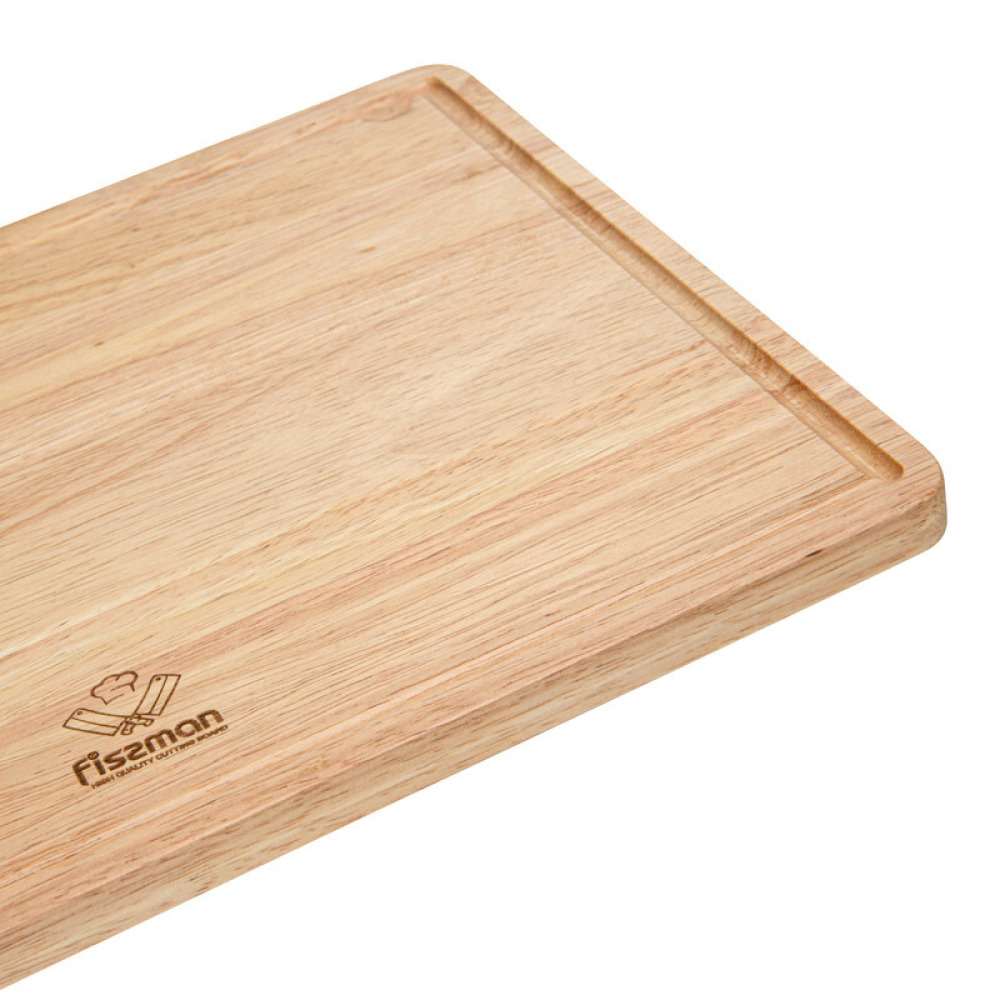 Fissman Cutting Board 38cm Rubber Wood - 4