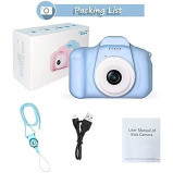 كاميرا Genius Yunsye Kids CAMERA 1080P للأطفال الأطفال كاميرات فيديو رقمية للبنات هدايا عيد ميلاد من 3 إلى 12 سنة (أزرق) - 1 miniature