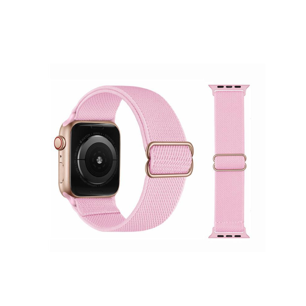 Perfii Solid Adjustable Braided Solo Replacement Band for Apple Watch 49/45/44/42mm Series Ultra/8/7/6/SE/5/4/3 - 2
