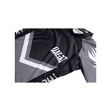 UAEJJ MMA Rash Guard T-Shirt for Men, Grey \& Black, size S   - 4 miniature